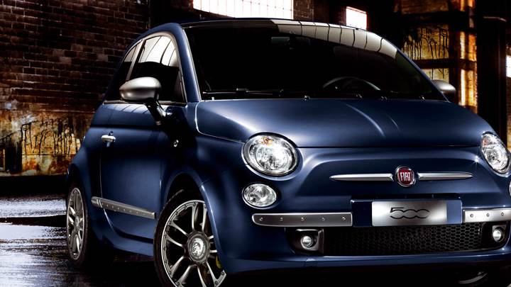 Fiat 500 By Diesel In Blue Front Pose
